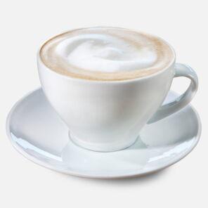 Cafe au Lait in einer weißen Tasse