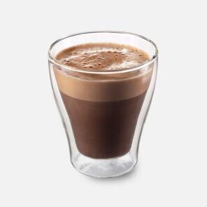 "Kakaotraum" von Kaffee Partner in einem Doppelwandglas